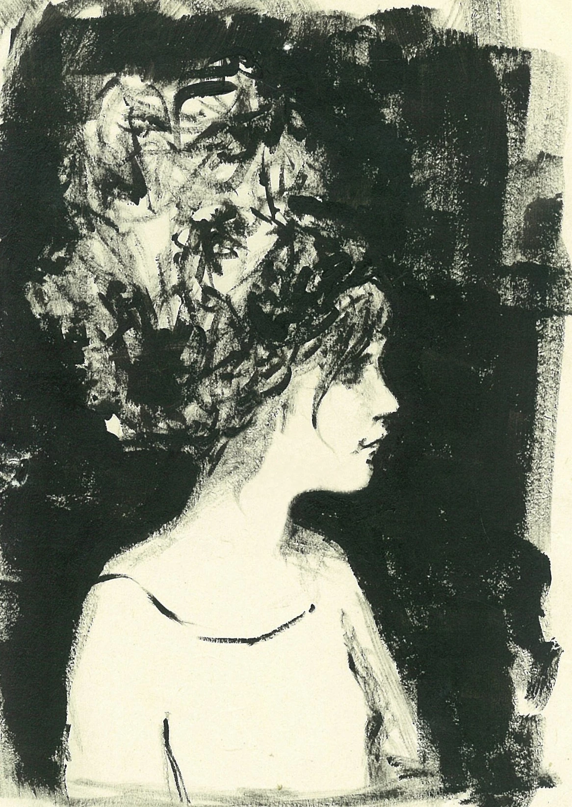 Beginning, Acrylic on Paper, 10×15 cm